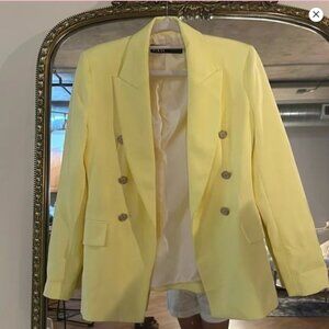 ZARA - Yellow -Double breast blazer.